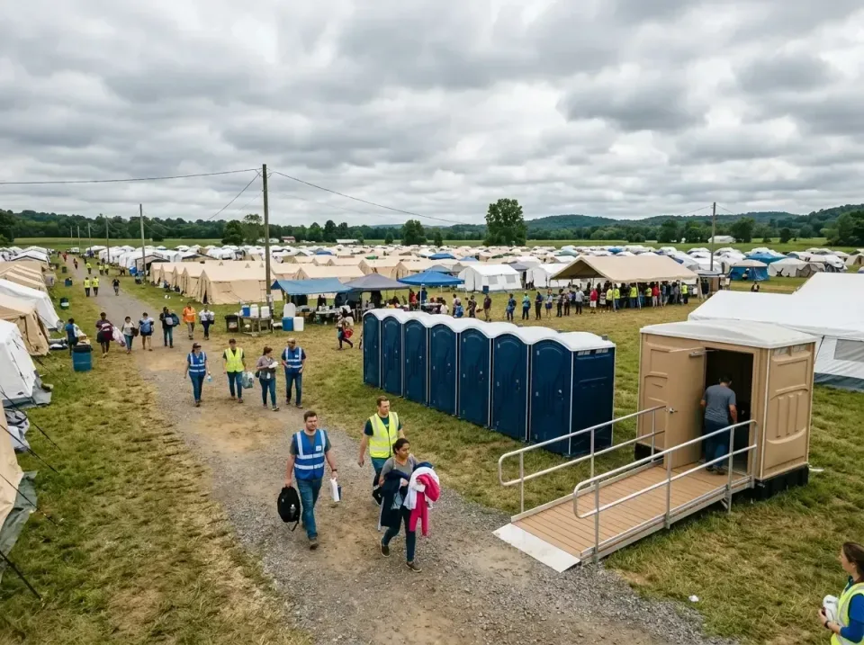 disaster-relief-camp-restrooms-010 — frequently asked questions, Dumpster & Portable Bathrooms Rental in Northview, MI